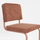 ZUIVER Ridge spisebordsstol - Kink Soft terra stof og rrstel