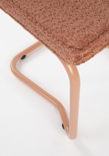 ZUIVER Ridge spisebordsstol - Kink Soft terra stof og rrstel