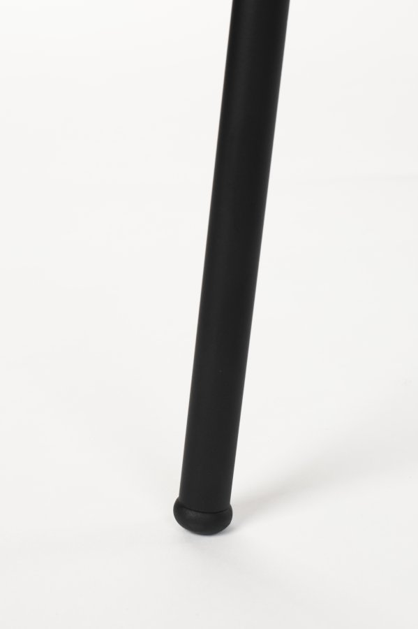 WHITE LABEL LIVING Roos spisebordsstol - varm beige/gr polyester og sort stl