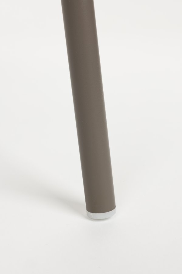 WHITE LABEL LIVING Jessica spisebordsstol, m. armln - gr polypropylen/polyester/metal