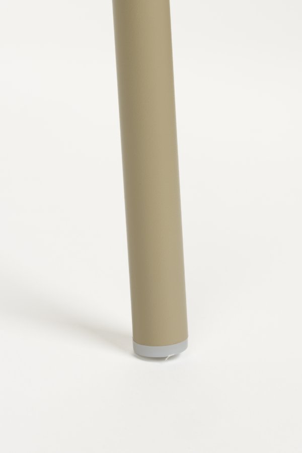 WHITE LABEL LIVING Jessica spisebordsstol, m. armln - beige polypropylen/polyester/metal