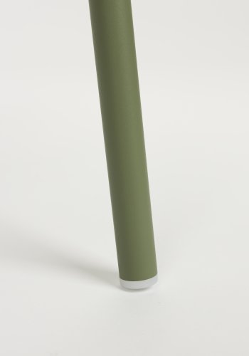 WHITE LABEL LIVING Jessica spisebordsstol, m. armln - grn polypropylen/polyester/metal