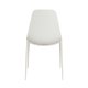 WHITE LABEL LIVING Jeffrey spisebordsstol - hvid polypropylen og metal