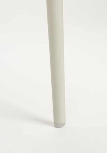 WHITE LABEL LIVING Jeffrey spisebordsstol - hvid polypropylen og metal