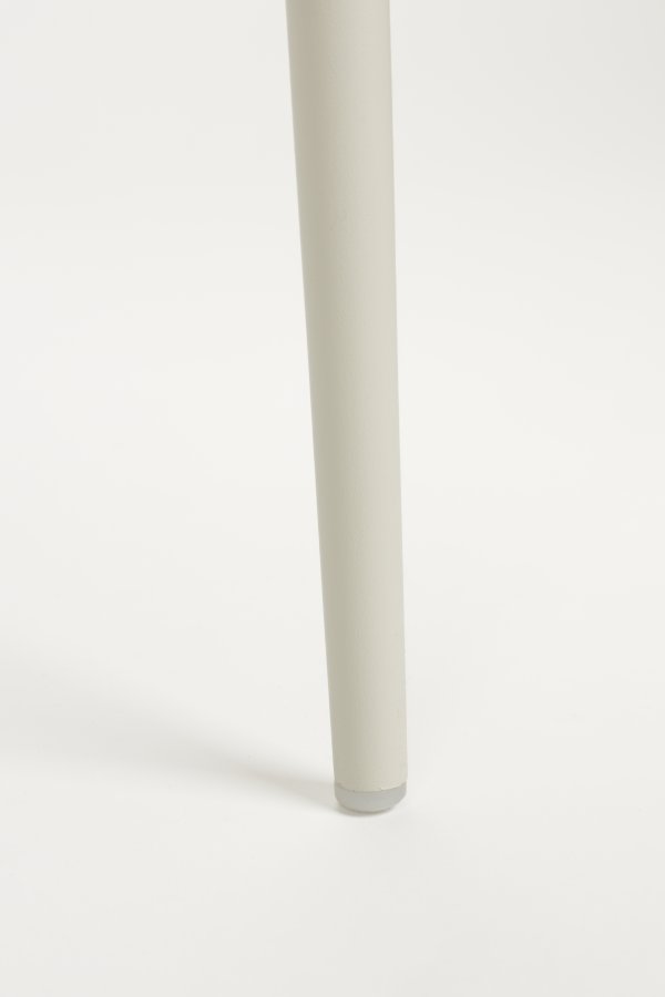 WHITE LABEL LIVING Jeffrey spisebordsstol - hvid polypropylen og metal