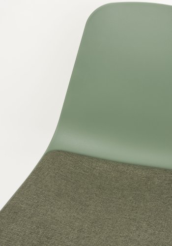 WHITE LABEL LIVING Jeffrey spisebordsstol - grn polypropylen og metal