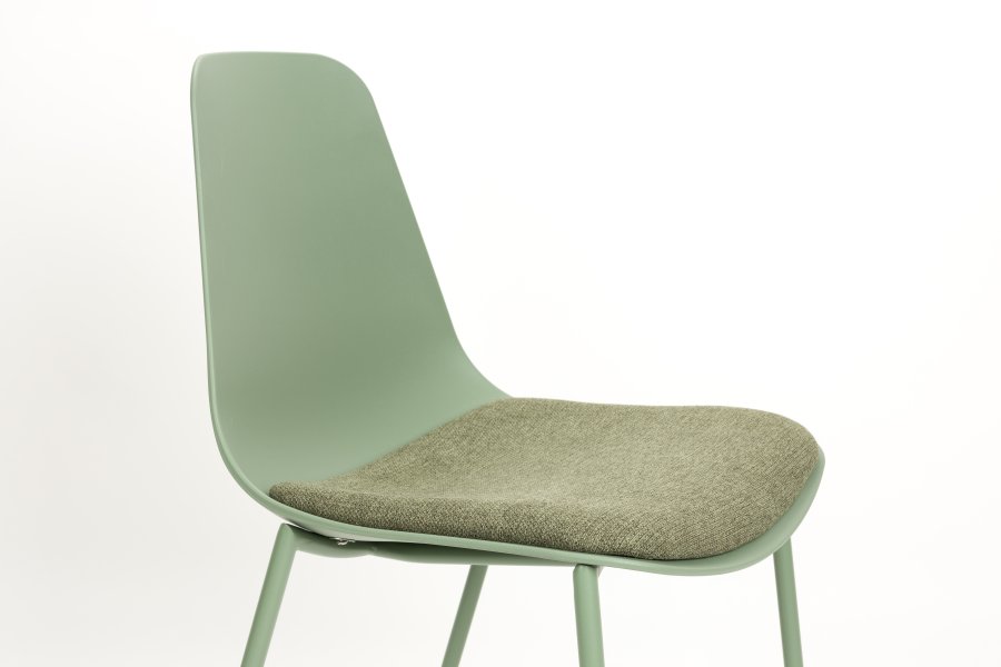 WHITE LABEL LIVING Jeffrey spisebordsstol - grn polypropylen og metal