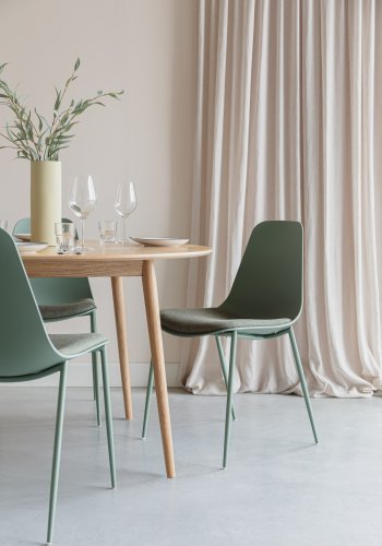 WHITE LABEL LIVING Jeffrey spisebordsstol - grn polypropylen og metal