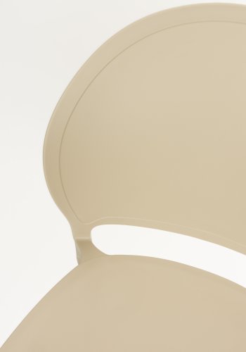 WHITE LABEL LIVING Sjoerd havestol, stabelbar - beige polypropylen