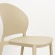 WHITE LABEL LIVING Sjoerd havestol, stabelbar - beige polypropylen