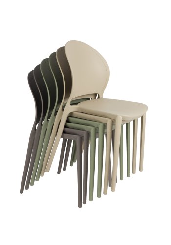 WHITE LABEL LIVING Sjoerd havestol, stabelbar - grn polypropylen