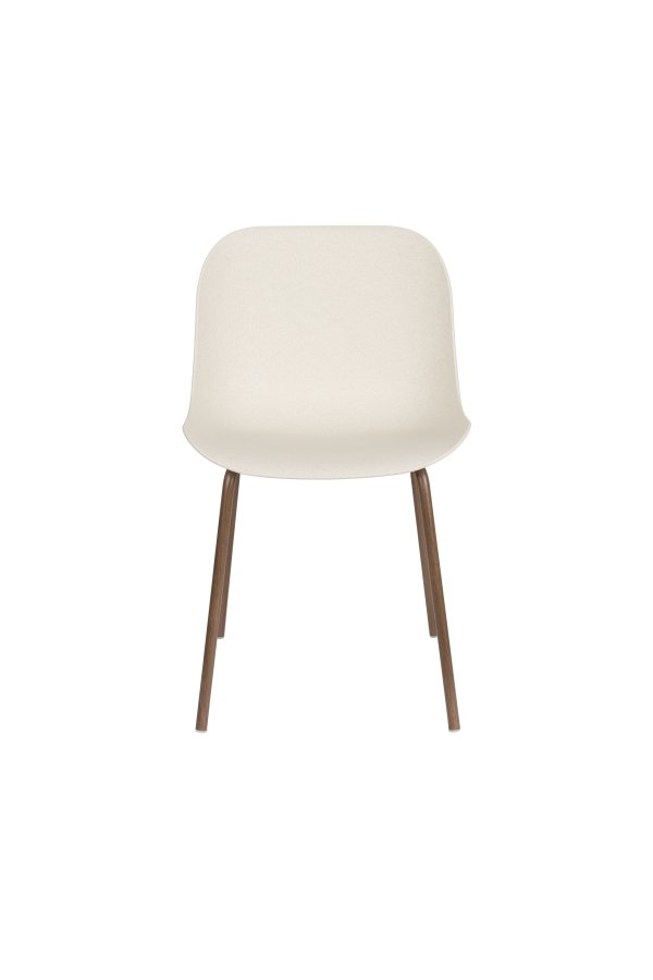 WHITE LABEL LIVING Wheat spisebordsstol - hvid polypropylen og metal