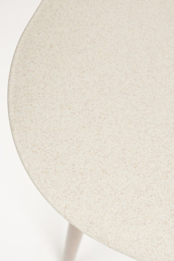 WHITE LABEL LIVING Wheat spisebordsstol - hvid polypropylen og metal