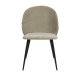 ZUIVER Cozy spisebordsstol - mosgrn polyester fljl og sort metal