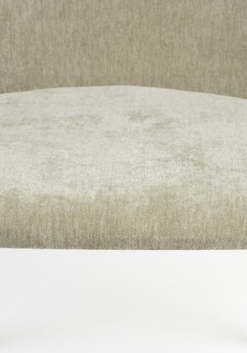 ZUIVER Cozy spisebordsstol - mosgrn polyester fljl og sort metal