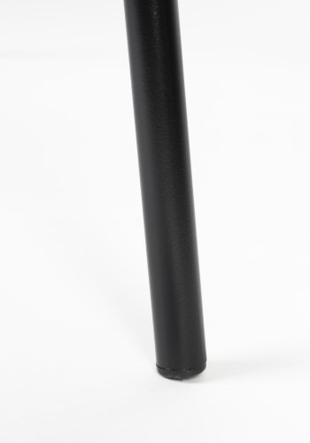 ZUIVER Bonnet spisebordsstol - beige polyester bamsestof og sort metal