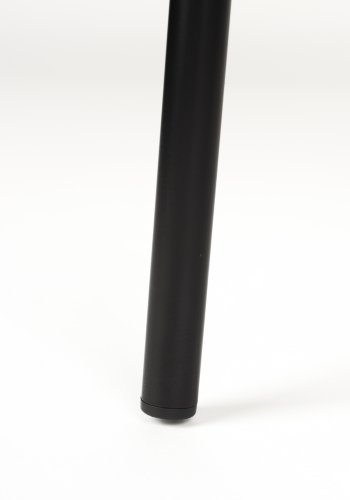 WHITE LABEL LIVING Ayle spisebordsstol, m. armln - offwhite polyester og sort jern