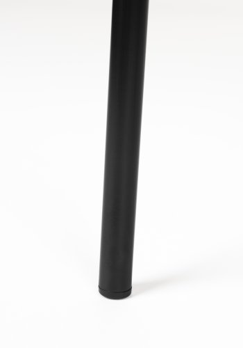 WHITE LABEL LIVING Dando spisebordsstol - gammelrosa polyester og sort jern