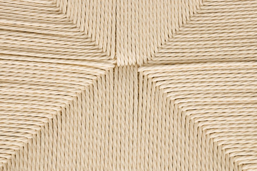 WHITE LABEL LIVING Che spisebordsstol - beige papir og natur jern