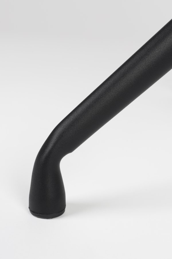 WHITE LABEL LIVING Balado spisebordsstol, m. drejefunktion - brun polyester og sort jern