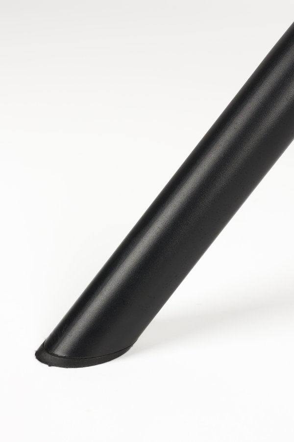 WHITE LABEL LIVING Kodak spisebordsstol, m. armln og drejefunktion - beige polyester og sort jern