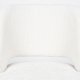 WHITE LABEL LIVING Yves spisebordsstol - offwhite polyester og brun jern