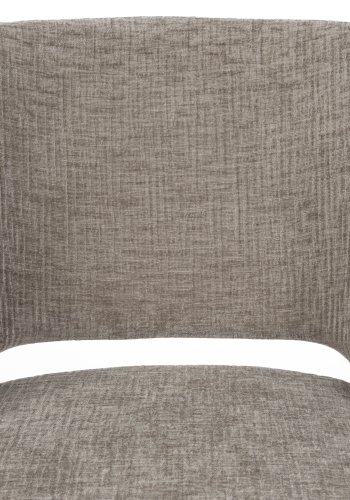 WHITE LABEL LIVING Yves spisebordsstol - brun polyester og brun jern