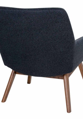 HOUSE NORDIC London lnestol - mrkegrt stof/brunt valnddetr, m. armln