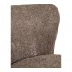 HOUSE NORDIC Covelo loungestol - brun bouclé stof og sort tr