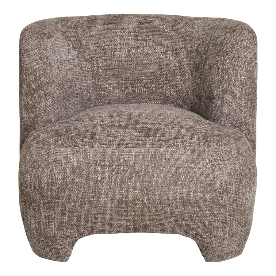 HOUSE NORDIC Nazare loungestol, m. armln - beige polyester stof