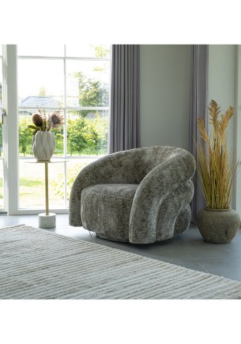 HOUSE NORDIC Valleta drejestol, m. armln - natur polyester