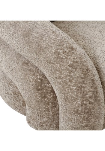 HOUSE NORDIC Valleta drejestol, m. armln - natur polyester