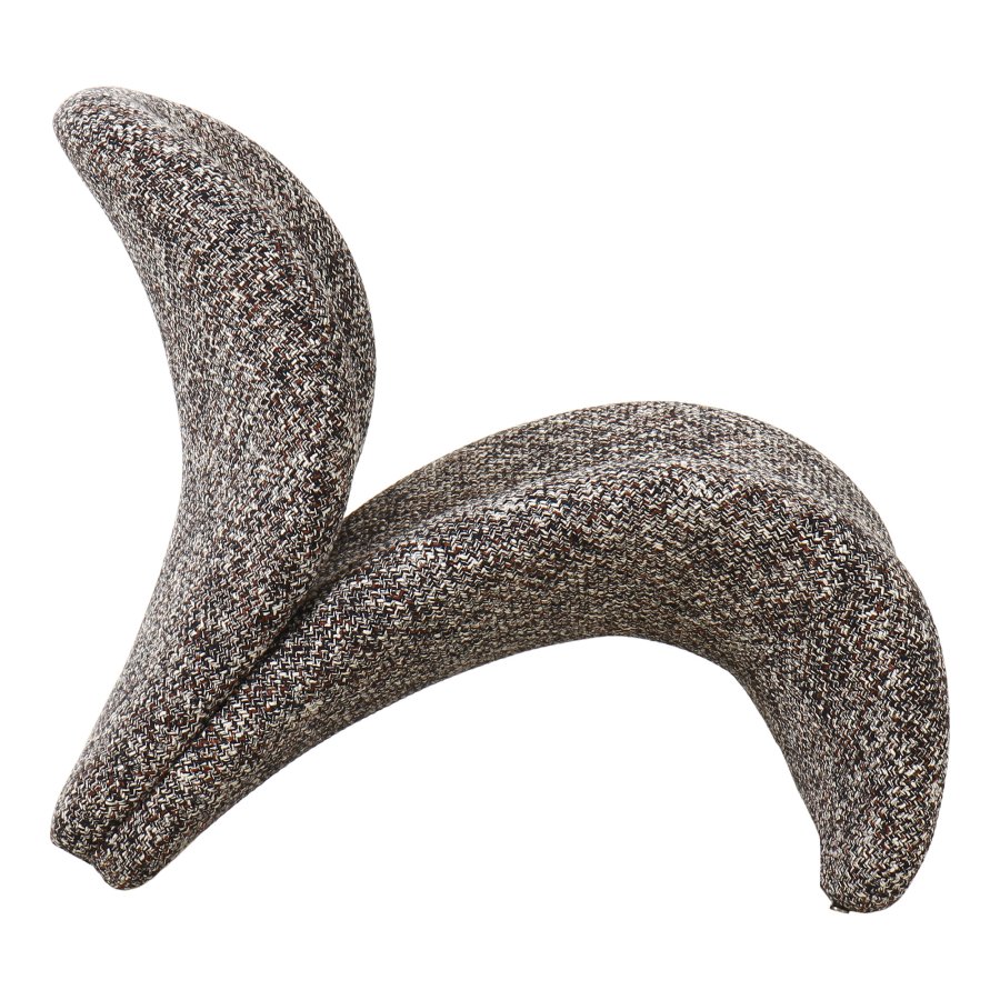 HOUSE NORDIC Sofia loungestol - mrkebrun mix stof