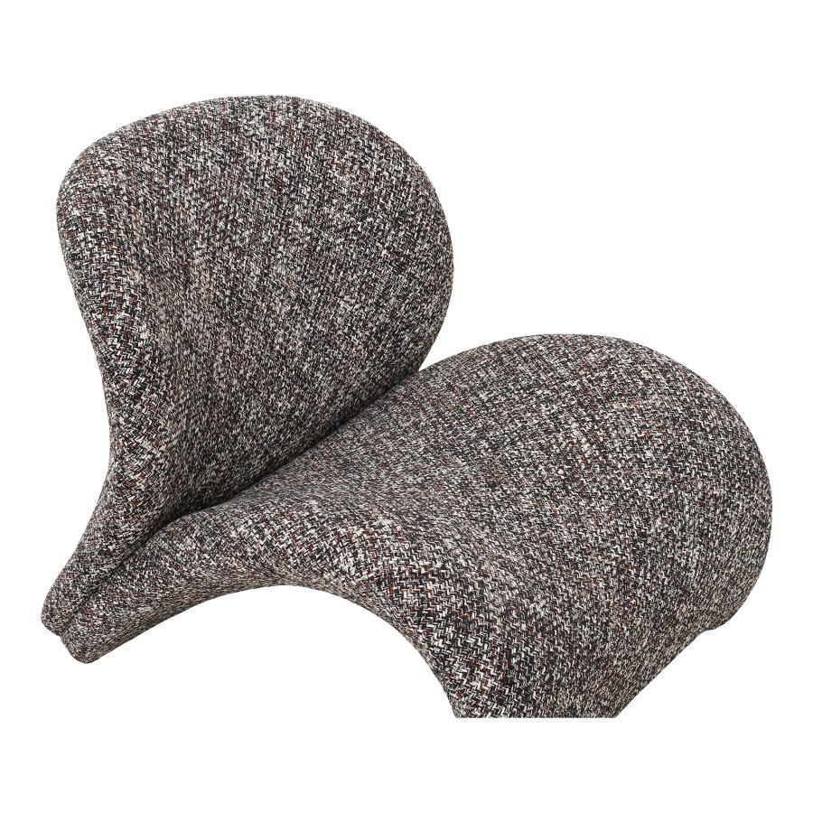 HOUSE NORDIC Sofia loungestol - mrkebrun mix stof