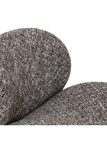 HOUSE NORDIC Sofia loungestol - mrkebrun mix stof