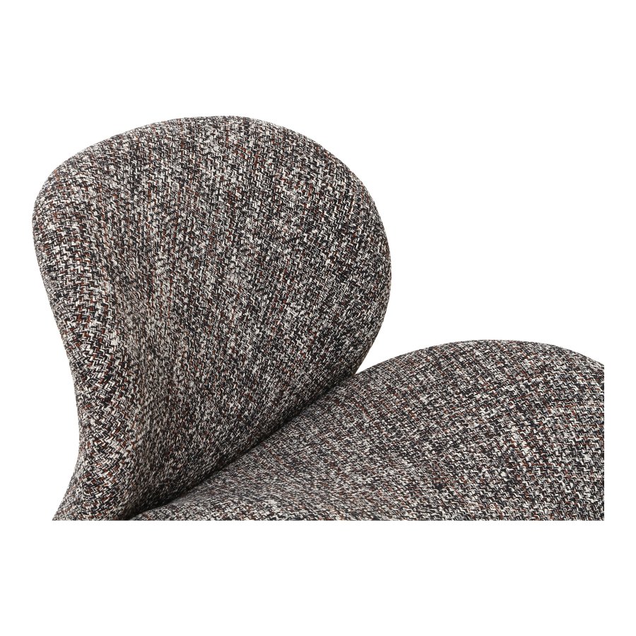 HOUSE NORDIC Sofia loungestol - mrkebrun mix stof