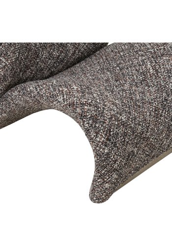 HOUSE NORDIC Sofia loungestol - mrkebrun mix stof