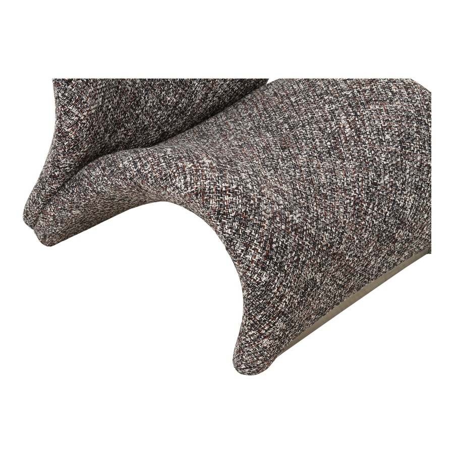 HOUSE NORDIC Sofia loungestol - mrkebrun mix stof