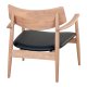 HOUSE NORDIC Loungestol, egetr/PU sde, natur/sort