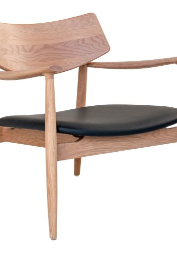 HOUSE NORDIC Loungestol, egetr/PU sde, natur/sort