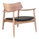 HOUSE NORDIC Loungestol, egetr/PU sde, natur/sort
