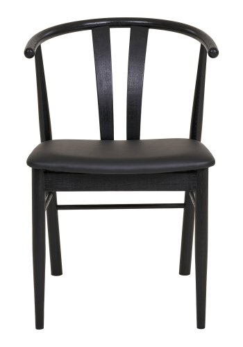 HOUSE NORDIC  Artenara Spisebordsstol - Spisebordsstol, bgetr med PU sde, sort, HN1219