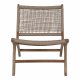 HOUSE NORDIC Derby loungestol - natur polyrattan og teaktr