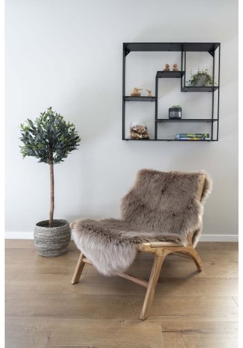 HOUSE NORDIC Derby loungestol - natur polyrattan og teaktr