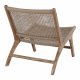 HOUSE NORDIC Derby loungestol - natur polyrattan og teaktr