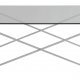 RGE Cross sofabord - glas/slv glas/metal, rektangulr (120x65)