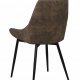 ROWICO Sierra spisebordsstol - brunt stof/sort metalstel 