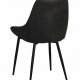 ROWICO Sierra spisebordsstol - mrkegrt stof/sort metalstel