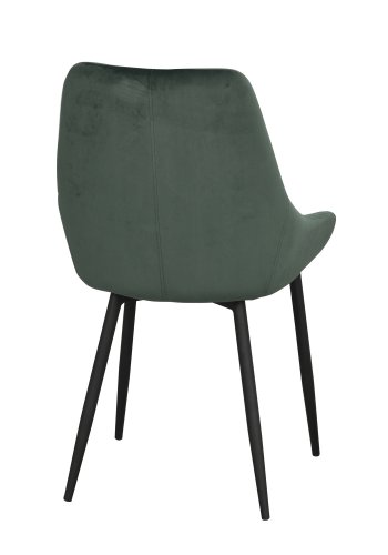 ROWICO Sierra spisebordsstol - grn polyester og sort metal
