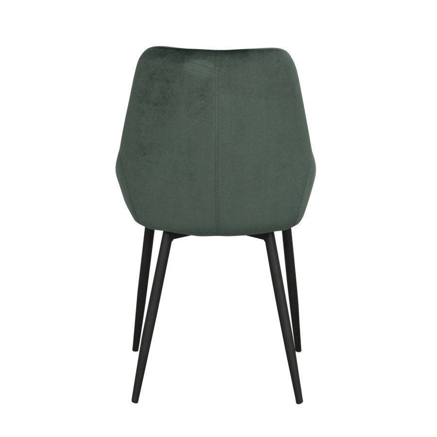 ROWICO Sierra spisebordsstol - grn polyester og sort metal